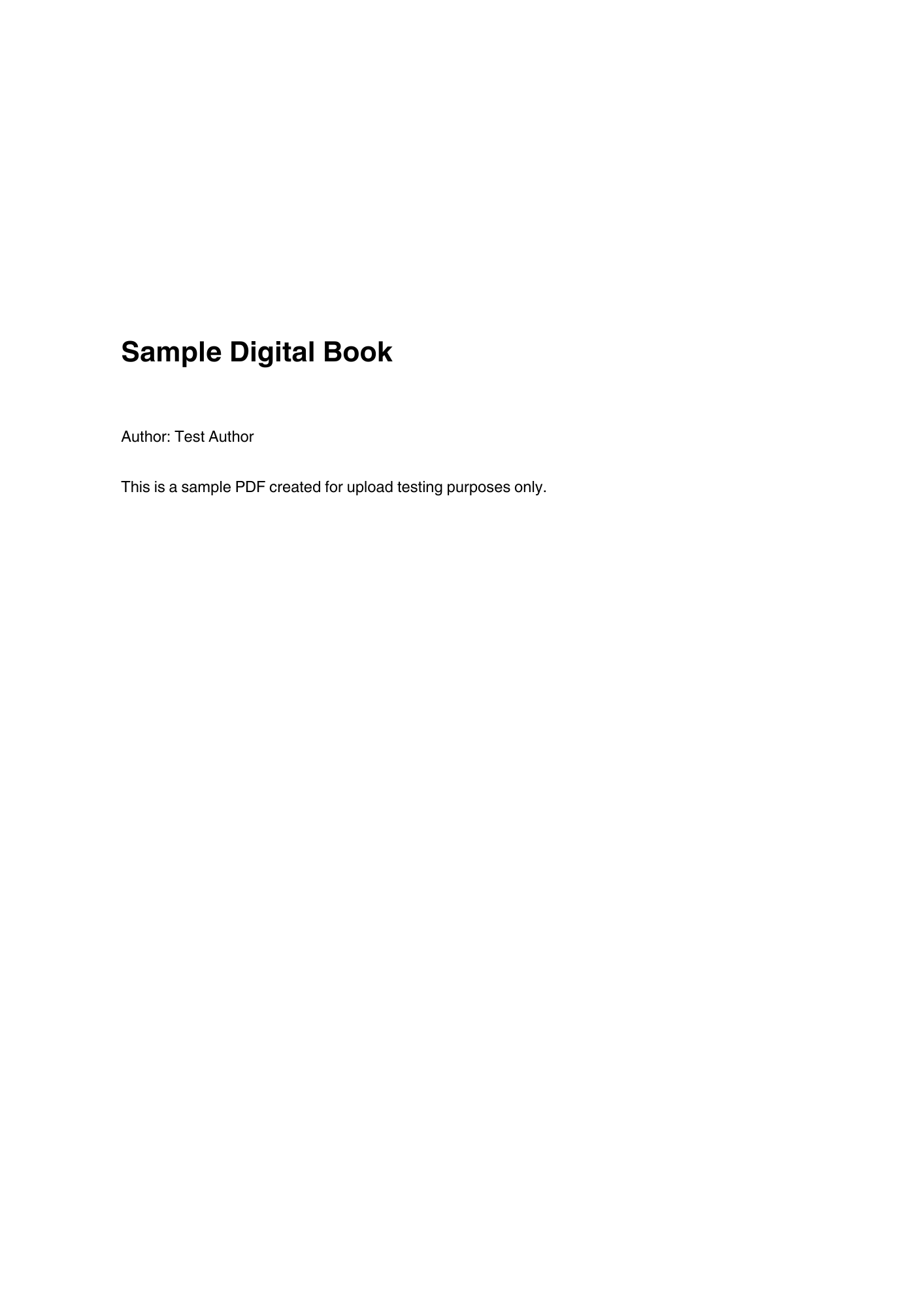 Sample Test PDF – Digital Store Upload (₹1 Non-Refundable)